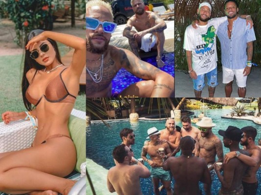 Las fotos de la espectacular fiesta de Neymar para recibir el Año Nuevo