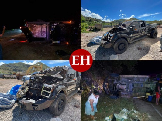 FOTOS: Así quedó el vehículo del alcalde capitalino 'Tito' Asfura tras aparatoso accidente