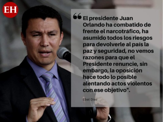 Las fuertes críticas de Ebal Díaz a la oposición tras condena de Tony Hernández