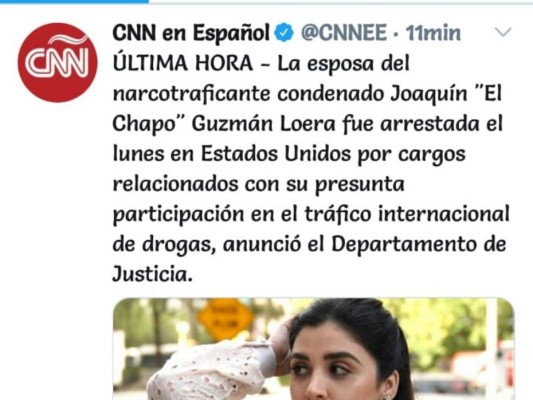 Así informa el mundo sobre la captura de Emma Coronel, esposa de 'El Chapo'