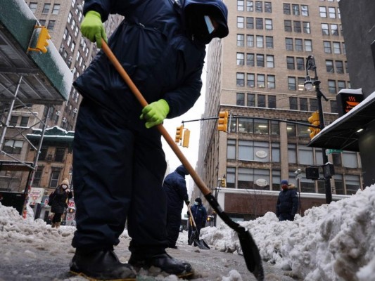 Las imágenes más impresionantes de la nevada en Nueva York