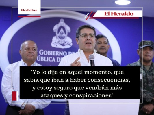 Así reaccionó JOH ante señalamientos de recibir dinero del narco para campaña