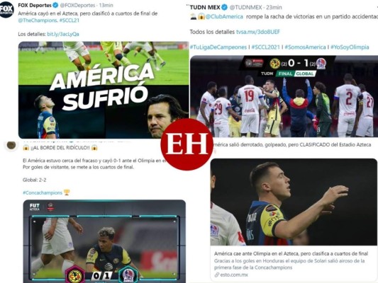 ¿Qué dice la prensa mexicana luego del triunfo del Olimpia 1-0 sobre el América?