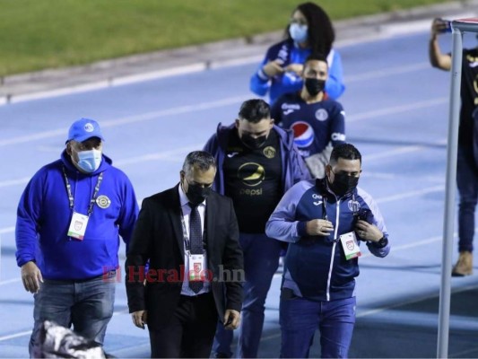 Motagua y Comunicaciones ya están en la cancha del estadio Doroteo Flores