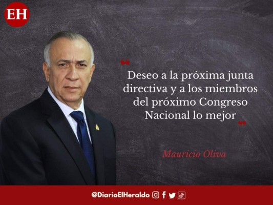 Frases de Mauricio Oliva durante su discurso de despedida en el Congreso Nacional