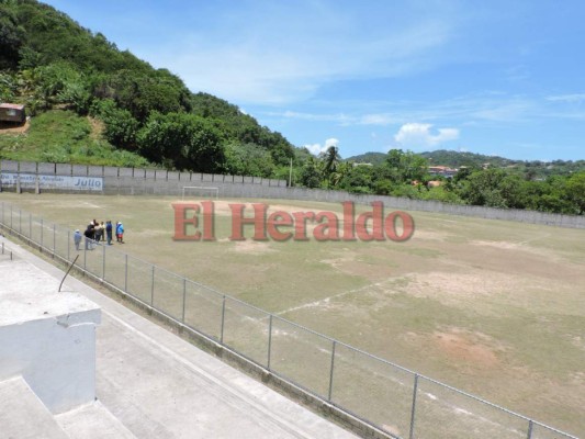 Asi está el estadio en Roatán para el duelo entre Olimpia y Galaxy