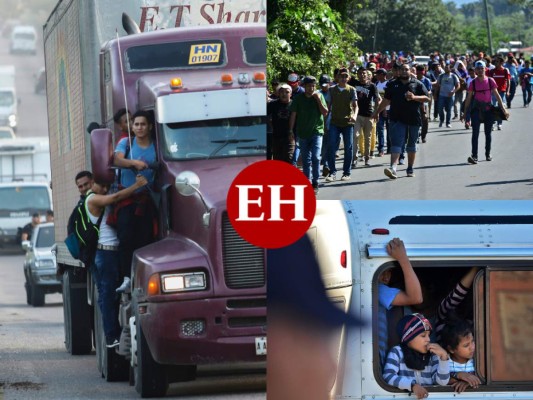 FOTOS: Así avanza la nueva caravana migrante rumbo a EE UU