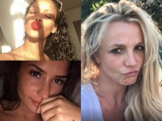 Famosas que mostraron las imperfecciones de su cara totalmente lavada en 2017