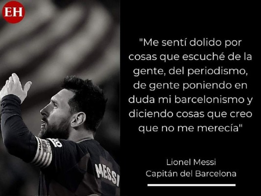 Frases impactantes de Messi tras confirmar que no se va del Barcelona