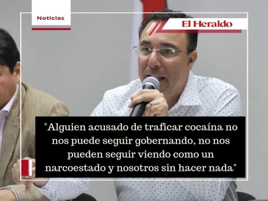 Las frases de la oposición de Honduras para exigir renuncia de JOH