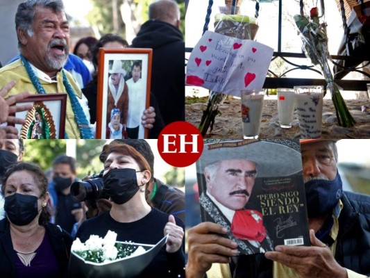 'Le está cantando a la Virgencita', mexicanos lloran la muerte de Vicente Fernández