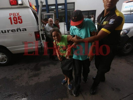 Dramáticas imágenes del choque entre dos buses en la carretera a Olancho que dejó varios heridos