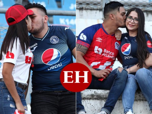 FOTOS: Bellas y enamoradas, así llegaron las aficionadas de Olimpia y Motagua al clásico