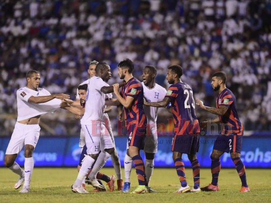 No se vio: Desorden, frustración y disputas en goleada de USA a Honduras