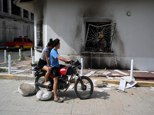 Tensión en las calles de Yusguare por repudiables hechos violentos (FOTOS)