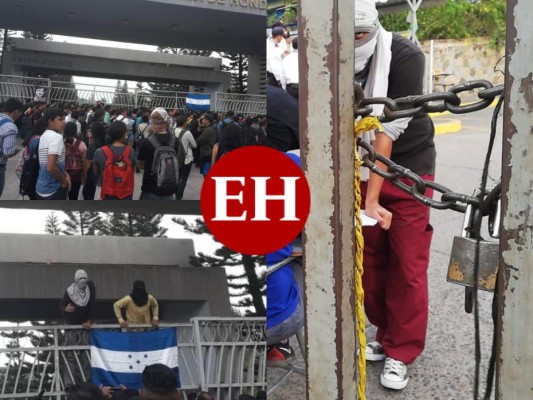 FOTOS: Tomas en la UNAH en la recta final del primer período 2019