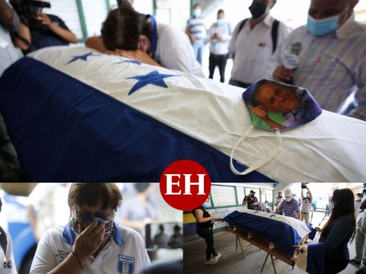 Desconsuelo y llanto en velorio de Chelato Uclés en el Estadio Nacional