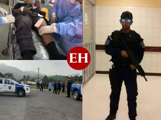 Las imágenes del violento enfrentamiento que dejó un policía muerto en Yoro  