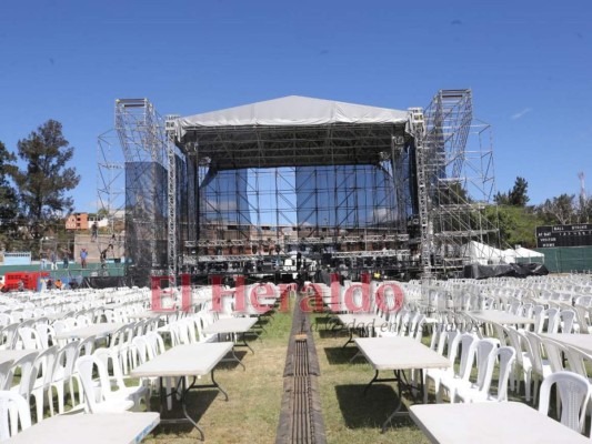 Desmontan escenario donde se presentaría Marco Antonio Solís en Tegucigalpa