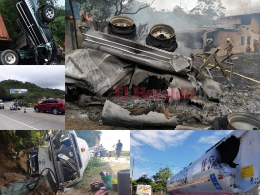 FOTOS: Los últimos cinco accidentes que han bañado de sangre la carretera al sur de Honduras