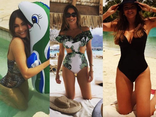 Las mejores fotos de Sofía Vergara en bikini a sus 46 años