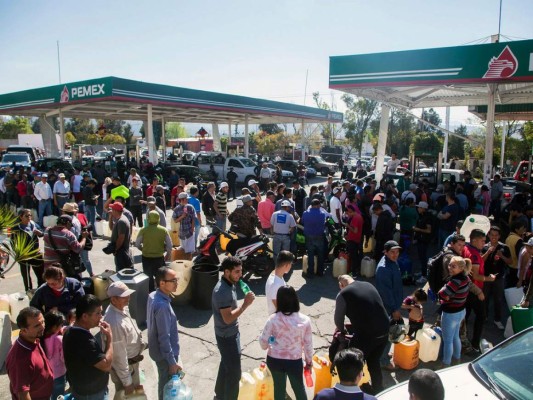 Impactantes imágenes de la crisis por escasez gasolina en México