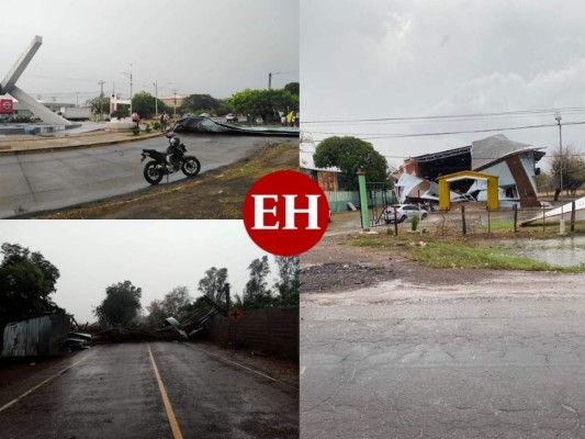 Vendaval provoca severos daños en Choluteca (Fotos)