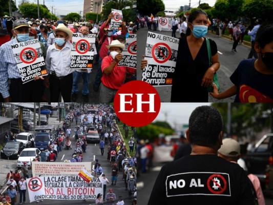 Veteranos del ejército salvadoreño protestan contra el uso del bitcoin