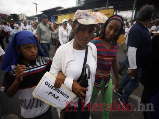 FOTOS: Así fue la Marcha por la paz en la capital de Honduras