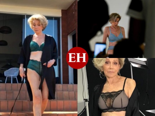 Helena Schargel, la modelo de 80 años que posa en lencería