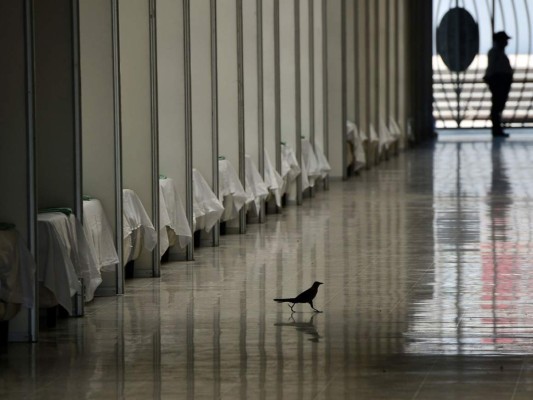 Así es la sala de aislamiento del Palacio de Deportes UNAH para pacientes con Covid-19