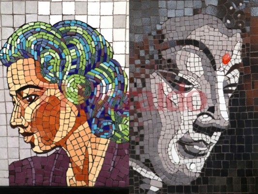 Piezas de mosaico, el original distintivo en rótulos que hace única a La Esperanza, Intibucá