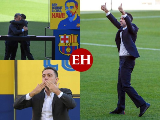 Así fue el regreso de Xavi Hernández al Camp Nou como nuevo entrenador del Barcelona