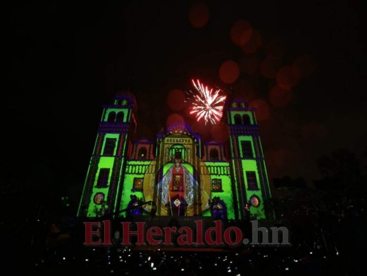 Espectacular video mapping para rendir honor a la Virgen de Suyapa en su 273 aniversario