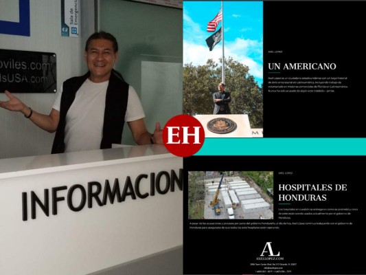 En fotos: La página que creó Axel López para desmentir el fraude de hospitales móviles en Honduras