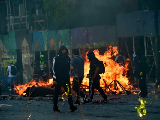 Las fotos más impactantes de las violentas protestas en Chile