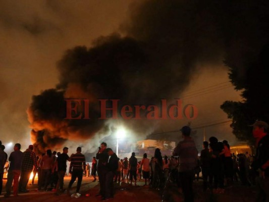 Imágenes de las protestas en La Kennedy en Tegucigalpa