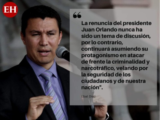 Las fuertes críticas de Ebal Díaz a la oposición tras condena de Tony Hernández