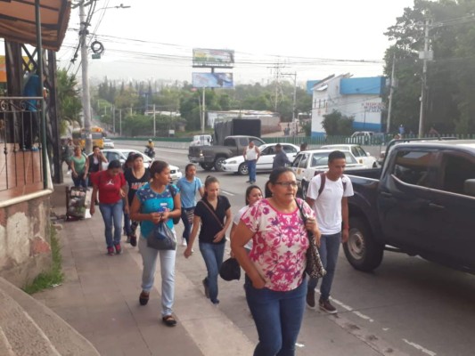 Así es el ambiente que deja el paro de transporte en Honduras