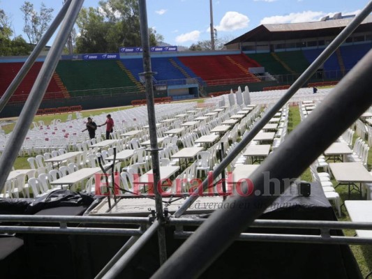 Desmontan escenario donde se presentaría Marco Antonio Solís en Tegucigalpa