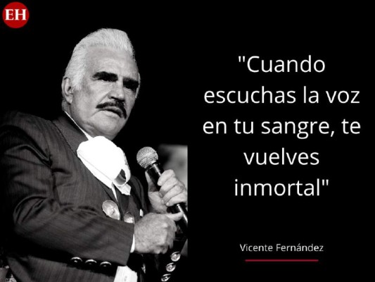 12 frases memorables de Vicente Fernández