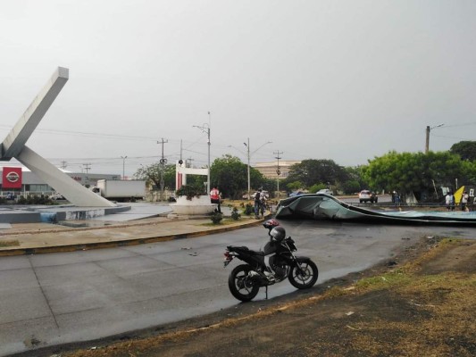 Vendaval provoca severos daños en Choluteca (Fotos)