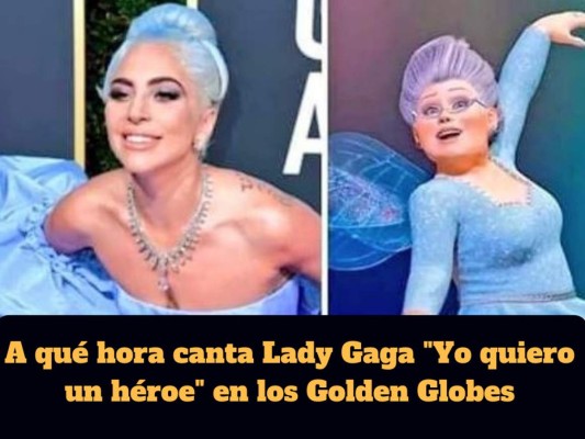 Los memes que generó Lady Gaga por su vestido en los Golden Globes 2019