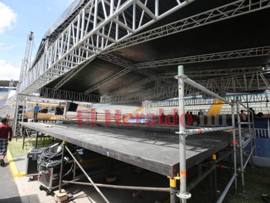 FOTOS: Los preparativos en el Estadio previo al 15 de septiembre