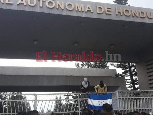 FOTOS: Tomas en la UNAH en la recta final del primer período 2019