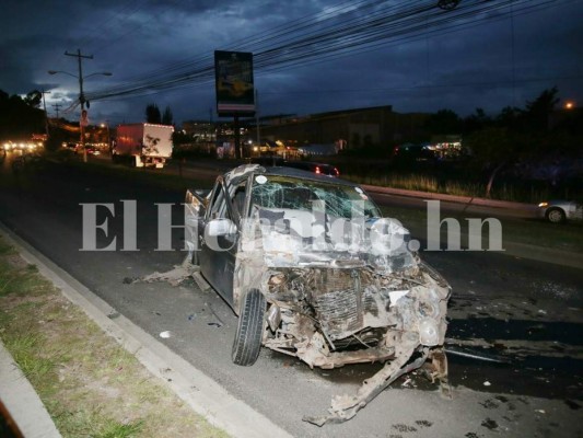 Imágenes del accidente en el anillo periférico que dejó varios heridos