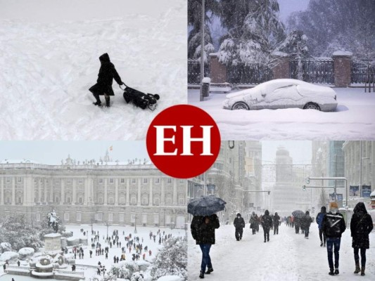 Las impactantes imágenes de la nevada más extensa del siglo que tiene en alerta a España