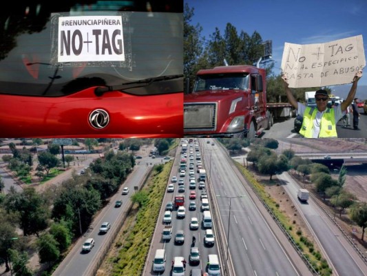 FOTOS: Pancartas y vías cerradas en el séptimo día de protestas en Chile