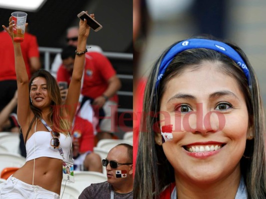 Bellas panameñas llegaron al Saransk Arena para el duelo entre Panamá y Túnez