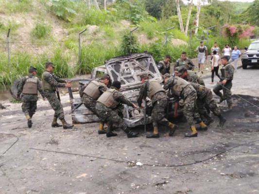 FOTOS: Así amanecieron las calles de la capital hondureña tras intensa noche de protestas